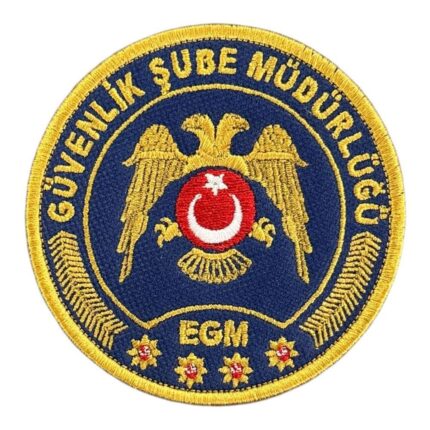 egm guvenlik sube mudurlugu embroidered patch