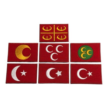 osmanlidan cumhuriyete turk bayraklari pec seti