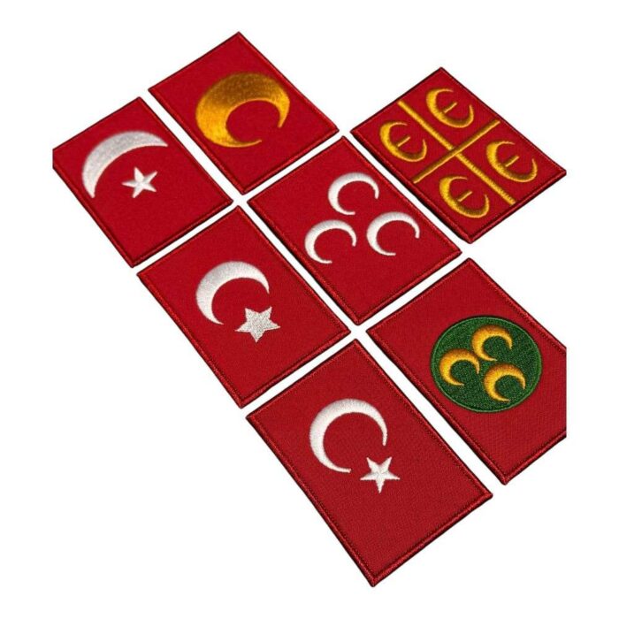 osmanlidan cumhuriyete turk bayraklari pec seti sag