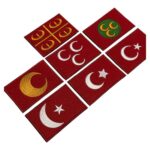 osmanlidan cumhuriyete turk bayraklari pec seti sol