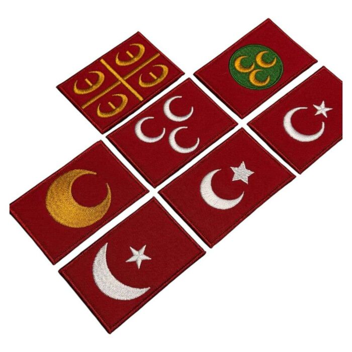 osmanlidan cumhuriyete turk bayraklari pec seti sol