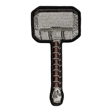 thor hammer embroidered patch