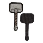 thor hammer embroidered patch velcro