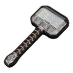 thor hammer embroidered patch rigth