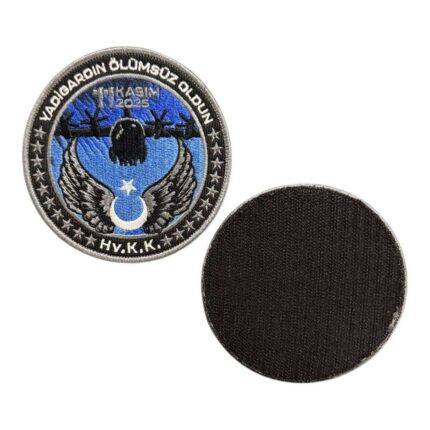 yadigardin olumsuz oldun memory embroidered patch velcro