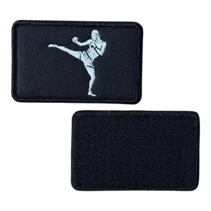 kickboxing embroidered patch velcro