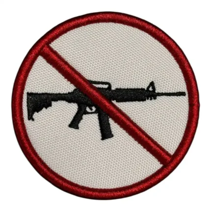 no weapon 3d embroidered patch