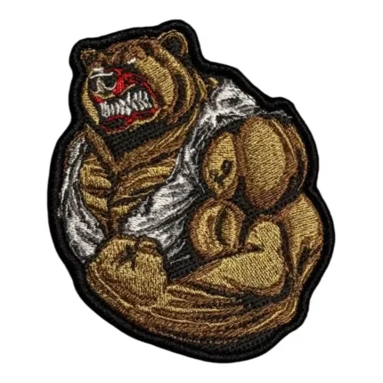 bear embroidered patch