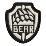bear paw embroidered patch