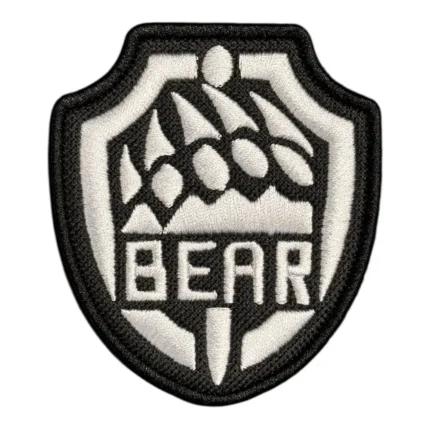 bear paw embroidered patch