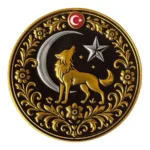motifli bozkurt hilal yildiz pec patch
