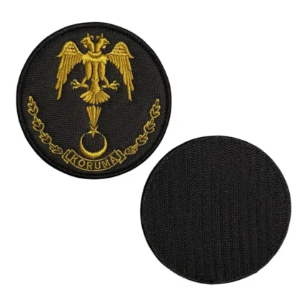 cift basli kartal jandarma koruma nakis patch pec cirtli