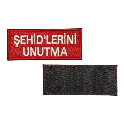 sehidlerini unutma nakis patch pec cirtli
