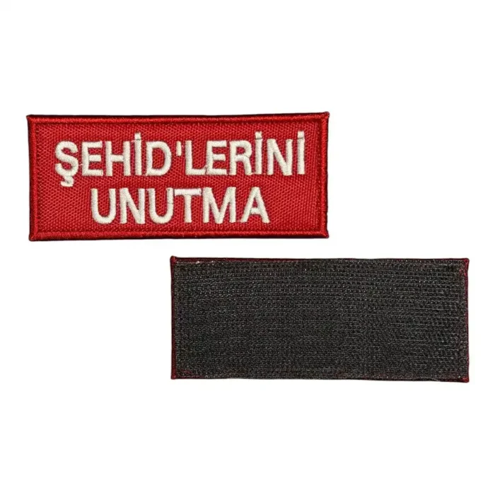sehidlerini unutma nakis patch pec cirtli