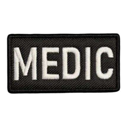 siyah zemin medic patch nakis pec
