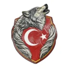 yeleli kurt turk bayragi pec patch