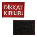 dikkat kirilir nakis patch pec cirtli