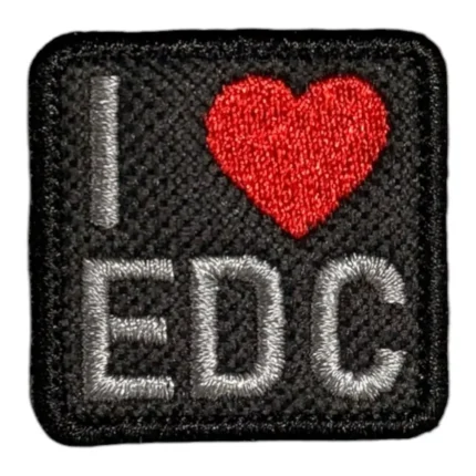 i love edc patch pec